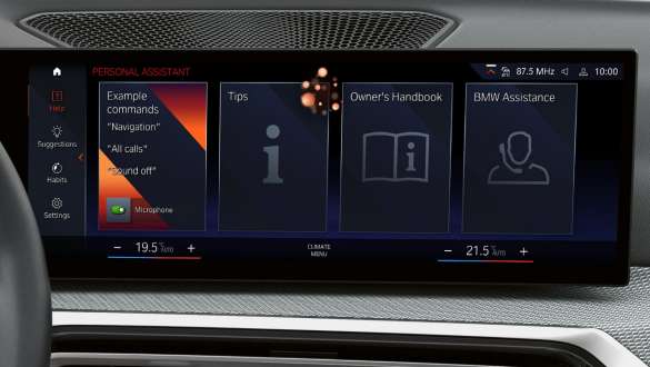 BMW Intelligent Personal Assistant BMW M240i xDrive Coupe G42 2021 BMW M240i xDrive Coupe G42 2021, умный помощник BMW Intelligent Personal Assistant