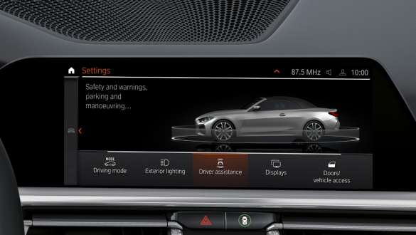Ассистент вождения Professional BMW M440i xDrive Cabrio G23 2020 Ассистент вождения Professional, контрольный дисплей BMW M440i xDrive Cabrio G23 2020