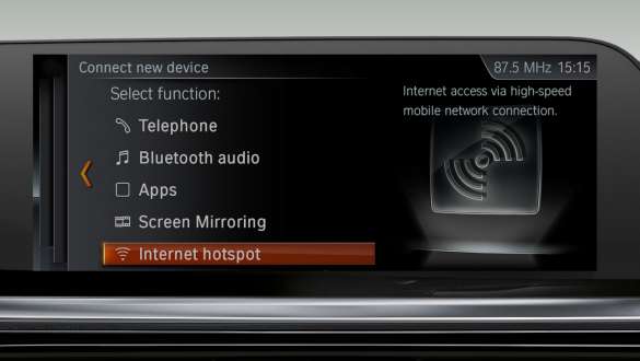 BMW Z4 Родстер WiFi Hotspot Взгляните в кабину BMW Z4 Родстер