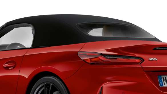 BMW Z4 Roadster (G29), мягкий верх Силуэт BMW Z4 Roadster (G29) со сложенным мягким верхом