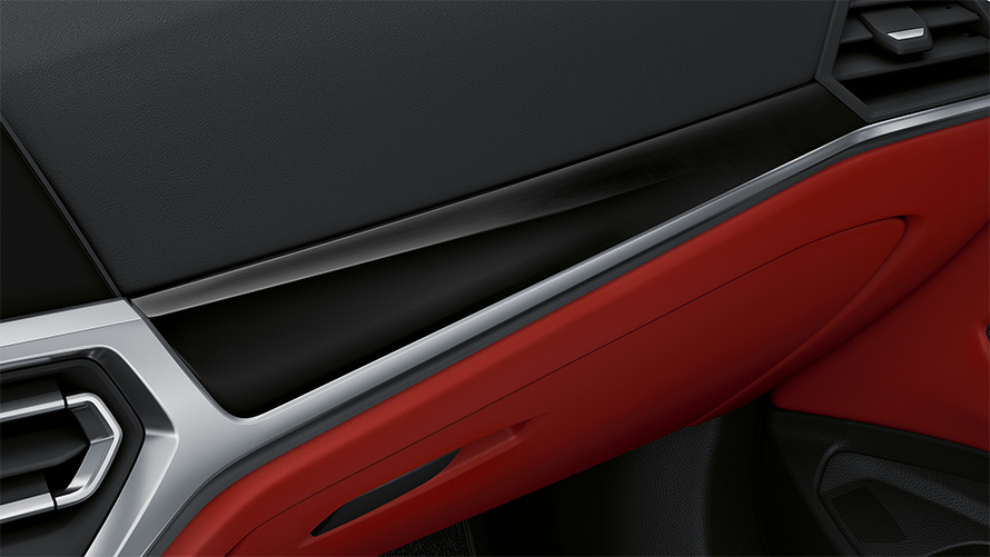 Отделка салона BMW individual piano finish black на BMW 4 серии Coupe Individual G22 2020