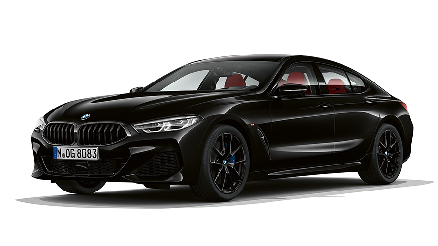BMW 8 серии Gran Coupé, Dark Seduction вид спереди с поворотом в три четверти
