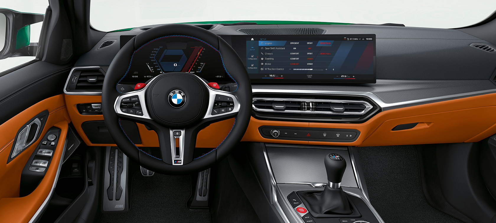 BMW M3 CS G80, кокпит BMW M3 G80, кокпит, салон