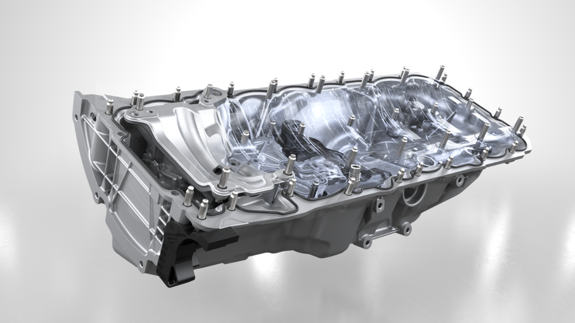 Высокопроизводительный 6-цилиндровый бензиновый двигатель TwinPower Turbo, подача масла. BMW X3 M Competition и BMW X3 M, высокопроизводительный 6-цилиндровый бензиновый двигатель TwinPower Turbo, подача масла.