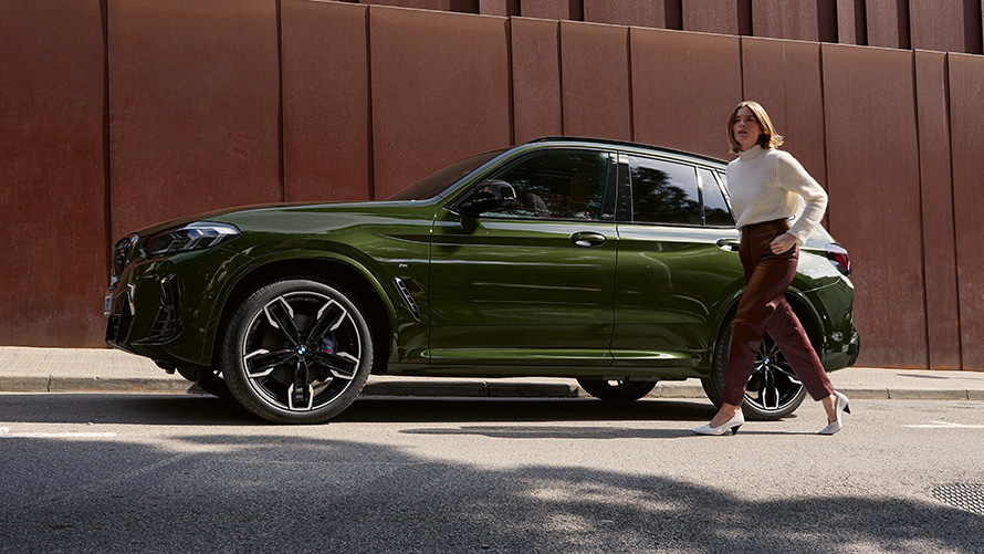 BMW X3 2021 G01 LCI в цвете Malachite Green BMW X3 2021 G01 LCI Facelift в цвете Malachite Green