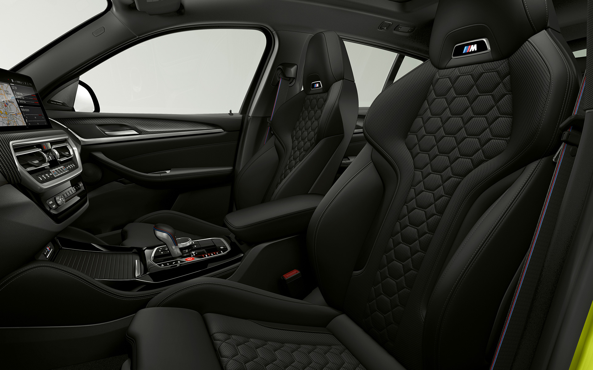 BMW X4 M Competition F98 LCI Facelift 2021, сиденья M Sport, салон