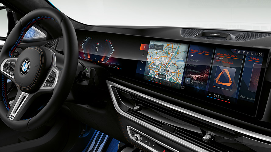 BMW X6 M60i xDrive G06 MP, кокпит, крупный план