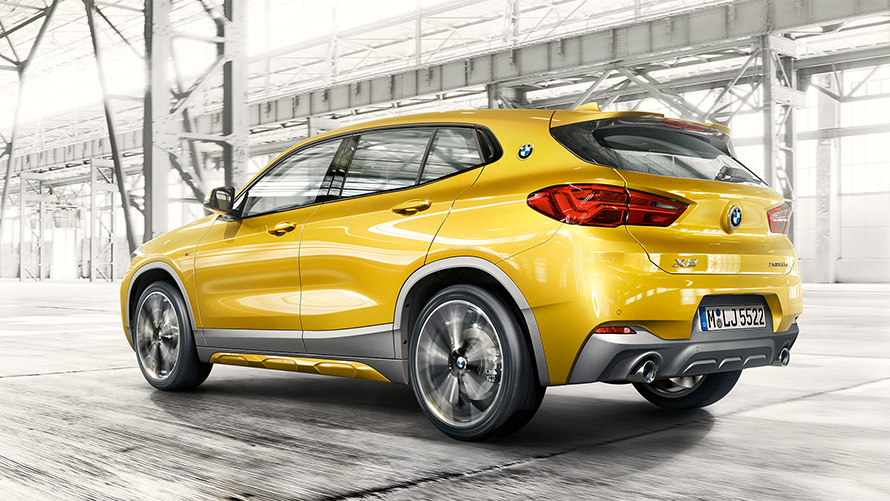BMW X2 F39 2020 "Серый Бруклин", вид сбоку