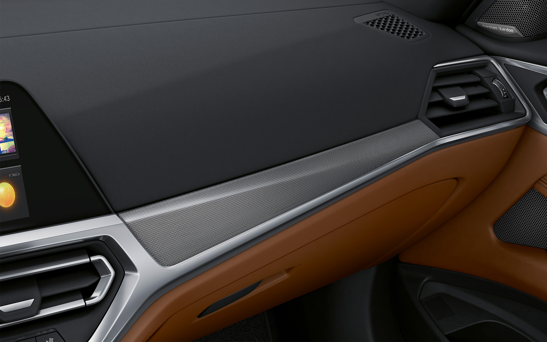 BMW Individual декоративные планки "Алюминий с эффектом тканого полотна", глянцевые, крупный план BMW Individual декоративные планки Алюминий с эффектом тканого полотна, глянцевые, крупный план