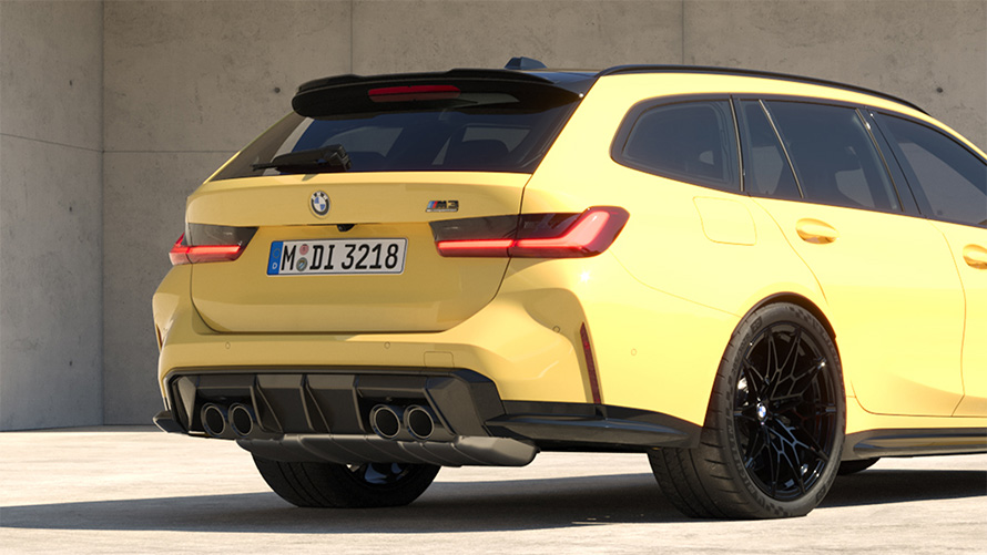BMW M8 Competition Coupe F92 2019 BMW Individual Speed Yellow, вид сбоку в три четверти в статике