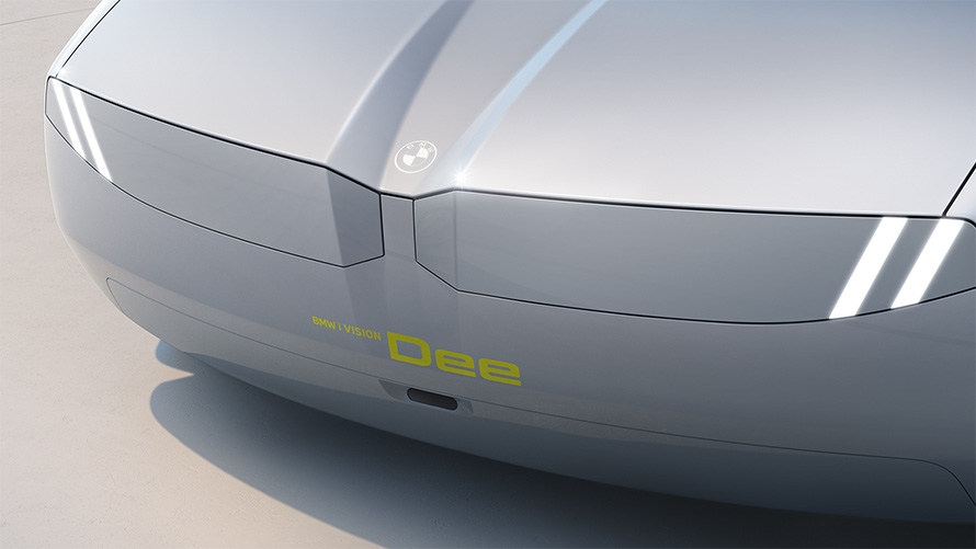 Фары и решетка радиатора BMW образуют единую графическую поверхность.