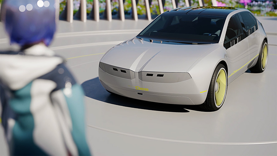 BMW i Vision Dee, концепт-кар, дизайн экстерьера, цифровая иконка